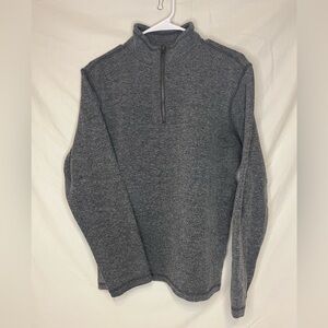 GAP Men’s grey quarter zip pullover sweater. Size medium